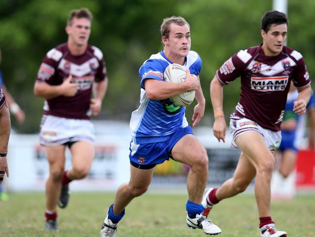 Brandon Wakeling in action for the Tugun Seahawks. Picture: Scott Fletcher