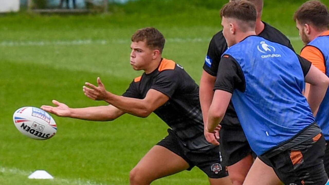 Bailey Hodgson could push Kalyn Ponga out of fullback. Picture: Castleford Tigers Facebook