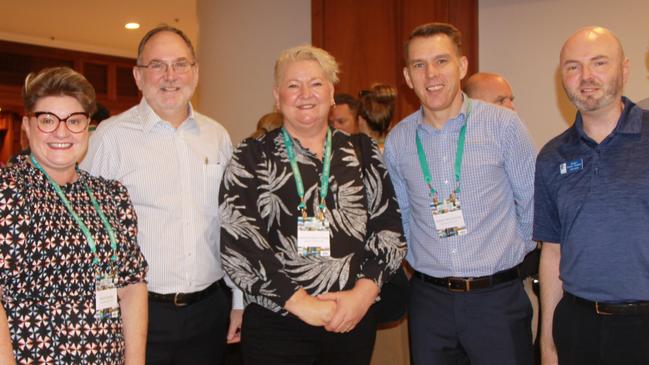 Maris Stanley, Ken Chapman, Ivana Ivana Andacic-Tong, Robert McCarthy and Richard Berman-Hardman attended the My Queensland TNQ Tourism Conference 2022 at the Pullman Cairns International. Picture: Alison Paterson