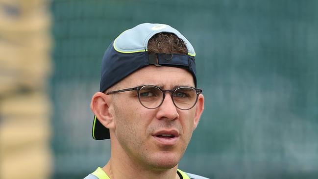 GALLE, SRI LANKA - JANUARY 27: Todd Murphy of Australia is seen during an Australia nets session at Galle International Stadium on January 27, 2025 in Galle, Sri Lanka. (Photo by Robert Cianflone/Getty Images)