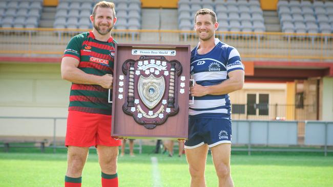 Darwin Rugby Union Grand Final preview pics - from L South Darwin's Brad Hunt and Casuarinas Zach Phillips Picture Glenn Campbell