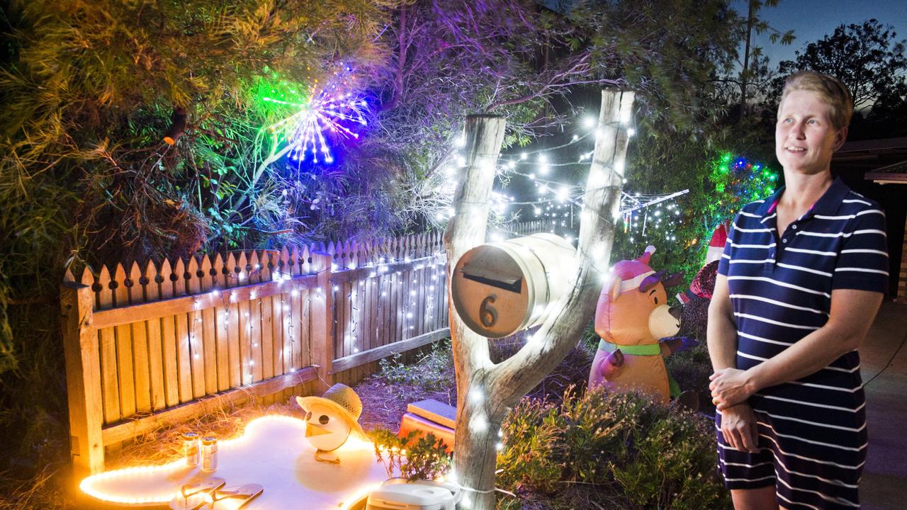 Natalie Joyce and her Christmas lights display in Brakels Ct Westbrook. Monday, 4th Dec, 2018.