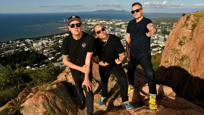 Suffa said the group may be looser than the crowd. Hilltop Hoods pictured on Castle Hill in Townsville, North Queensland. Picture: Evan Morgan