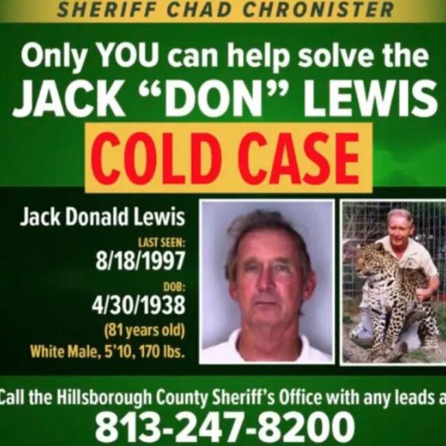 Don Lewis is still missing.