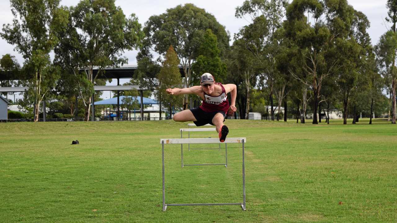 SYDNEY BOUND: Harry Coman ran a personal best time to book his place at the Australian Junior Athletic Championships. Coman, 15, will compete in the under-17 110m hurdles in Sydney this week. Picture: Sam Flanagan