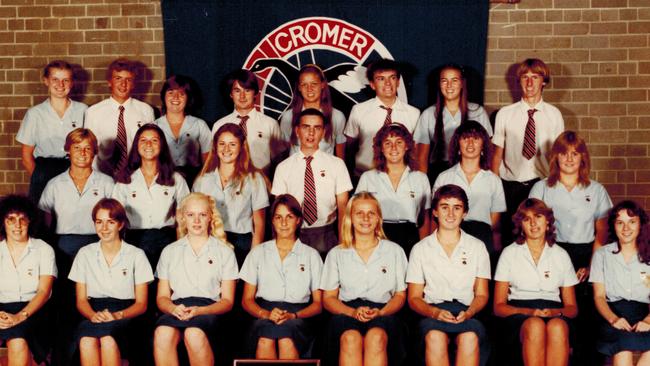 Robyn Wheeler (bottom row, third from right) in 1983.