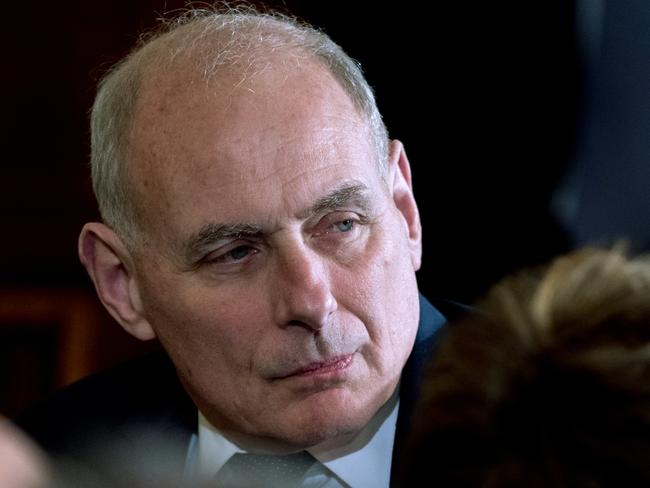 Chief of staff John Kelly reportedly said he was ‘sick’ at the situation in Washington and wanted to quit, as his influence wanes in the West Wing. Picture: AP Photo/Andrew Harnik
