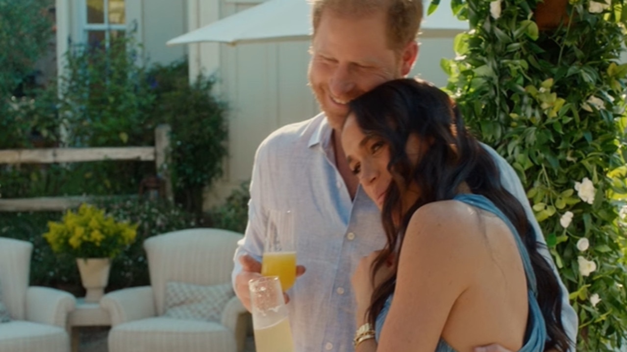 Harry and Meghan in a trailer for the new show. Picture: Netflix