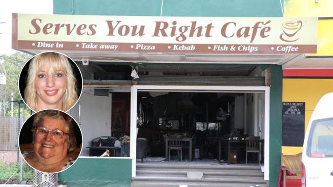 Serves You Right cafe blast victims Nicole Nyholt and Margaret Clark.
