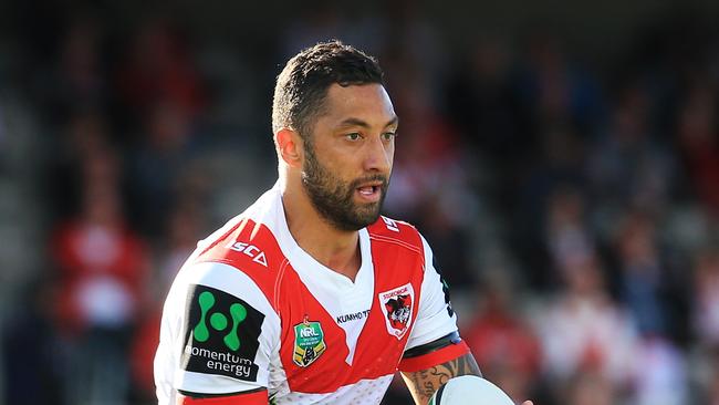 Benji Marshall of the Dragons during the NRL round 26 match between the St George Illawarra Dragons and the Newcastle Knights at Jubilee Oval, Kogarah. pic Mark Evans