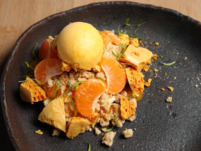 The Mandarin Cheesecake at Shibui. Photo: Tait Schmaal