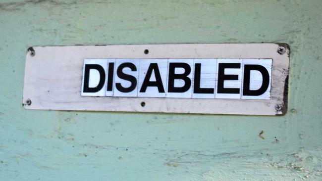 Disabled toilet sign at Mallanganee. Picture: Susanna Freymark