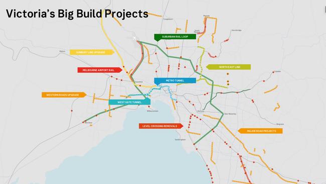 Big Build Projects across Victoria. Image: Supplied.