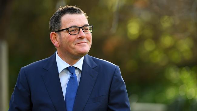 Victorian Premier Daniel Andrews addresses the media on Wednesday.