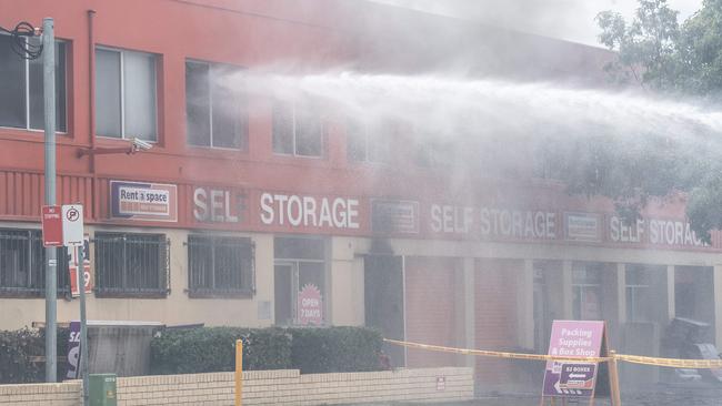 Hundreds of customers lost treasured stored goods in the fire at the Rent A Space self-storage complex at Brookvale. Picture: Monique Harmer