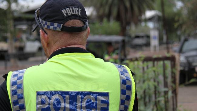 A Northern Territory Police officer in Alice Springs. Picture: Gera Kazakov. Generic NT police NTPFES