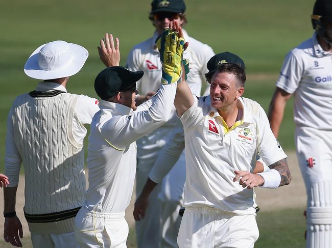 James Pattinson looks assured of Ashes selection after taking 7-77 against Sussex last week. Picture: Steve Bardens/Getty Images