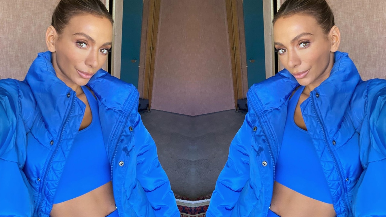 Kim k blue on sale north face jacket