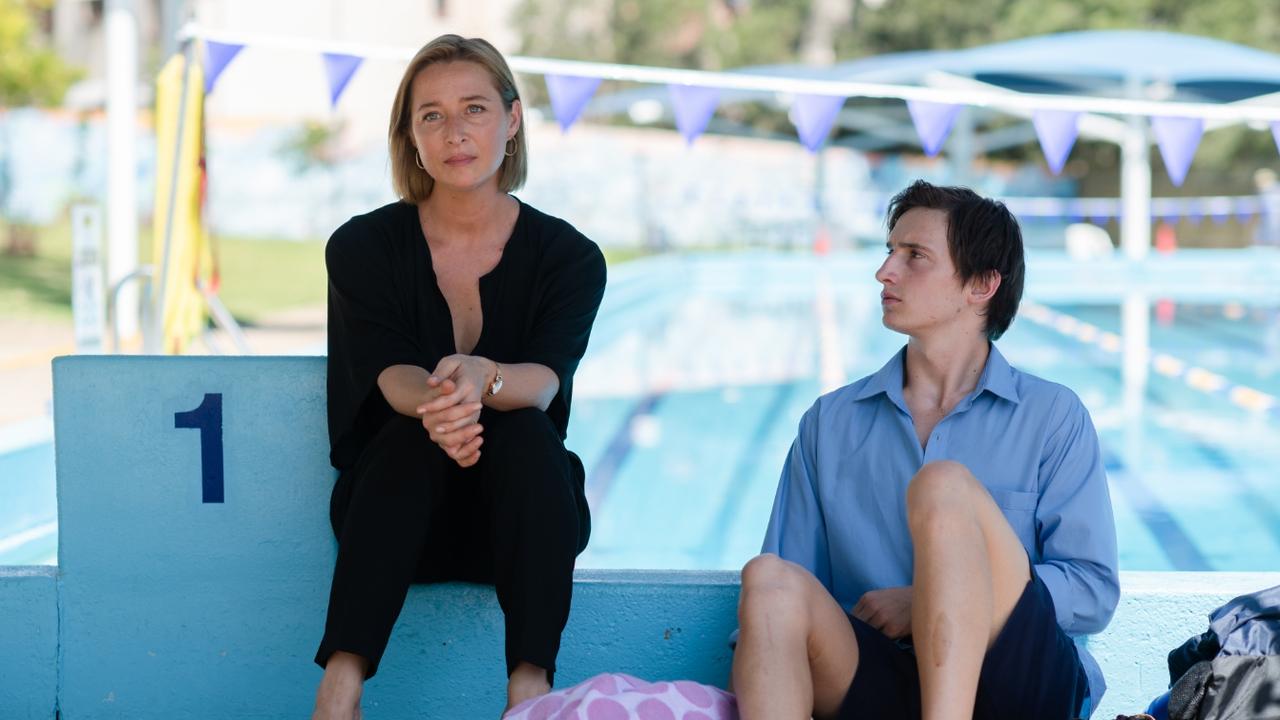 Asher Keddie (Simone) in The Hunting, with Alex Cusack, playing Andy. Supplied by SBS.