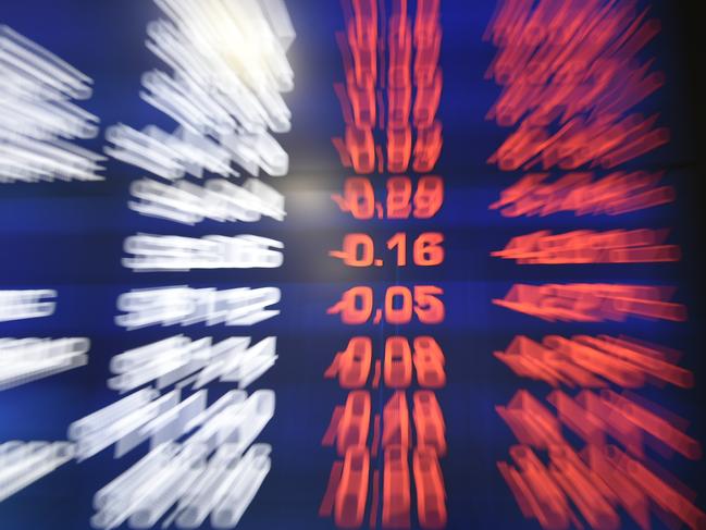 Digital market boards are seen at the Australian Stock Exchange (ASX) in Sydney, Wednesday, June 3, 2020. Australia's economy contracted 0.3 per cent in the March quarter, broadly in line with market expectations. (AAP Image/Bianca De Marchi) NO ARCHIVING