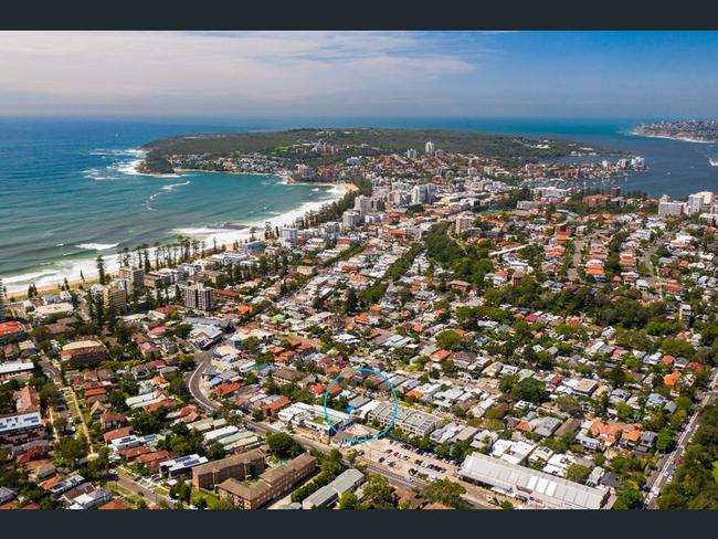 Aerial shot of Manly. NSW real estate