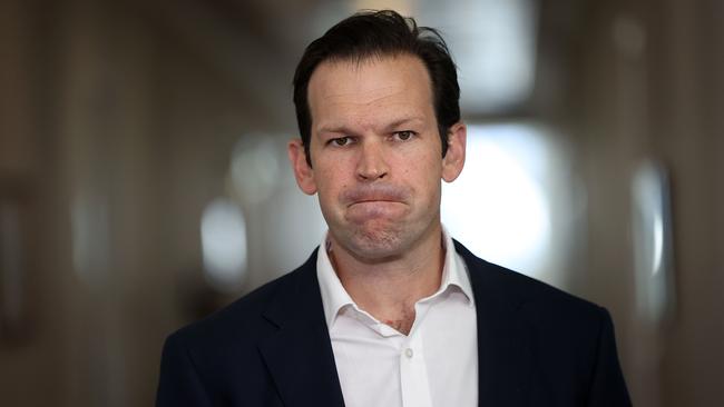 Nationals senator Matt Canavan says adopting a target of net zero by 2050 would be a ‘betrayal’ of Coalition supporters and have ‘real implications’ at the next election.. Picture: Gary Ramage