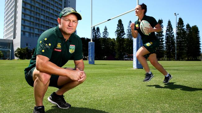 Simon Buxton is the Jillaroos' first full time strength and conditioning coach. Pics Adam Head