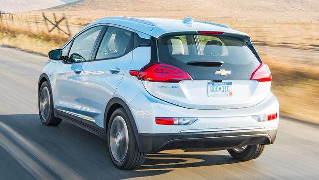 The Chevrolet Bolt electric car is left-hand-drive only for now, but Holden is likely to get the next one due in 2022. Picture: Supplied.