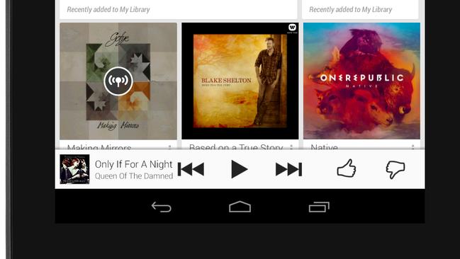 Competition ... Google Play’s All Access subscription service. (Picture: Supplied.)