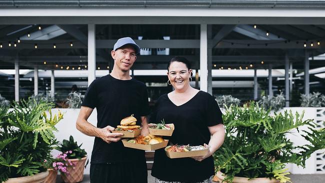 Inky Squid Terranora Fish & Chippery owners Ben Jones and Jessica Price are keeping their kitchen open by offering takeaway and home delivery six nights a week.