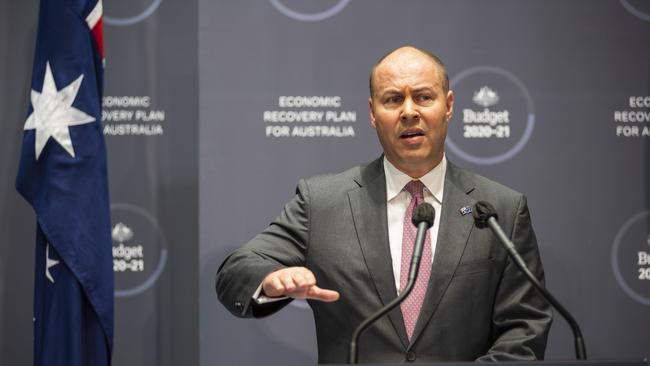 Josh Frydenberg has killed off any idea of a budget surplus. Picture: Martin Ollman