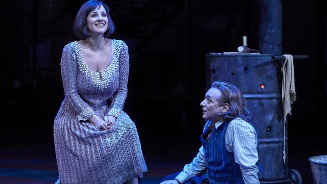 Joyce El-Khoury as Mimi and Ivan Magri as Rodolfo in Opera Australia's La Boheme. Picture: Keith Saunders