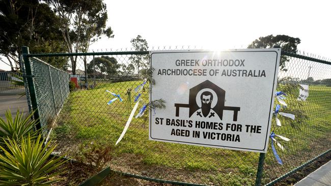 Several residents from St Basil's Aged Care passed away. Picture: Andrew Henshaw