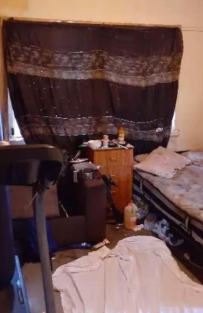 The room occupied by Kaleb and Jonathon’s father. Picture: Supplied