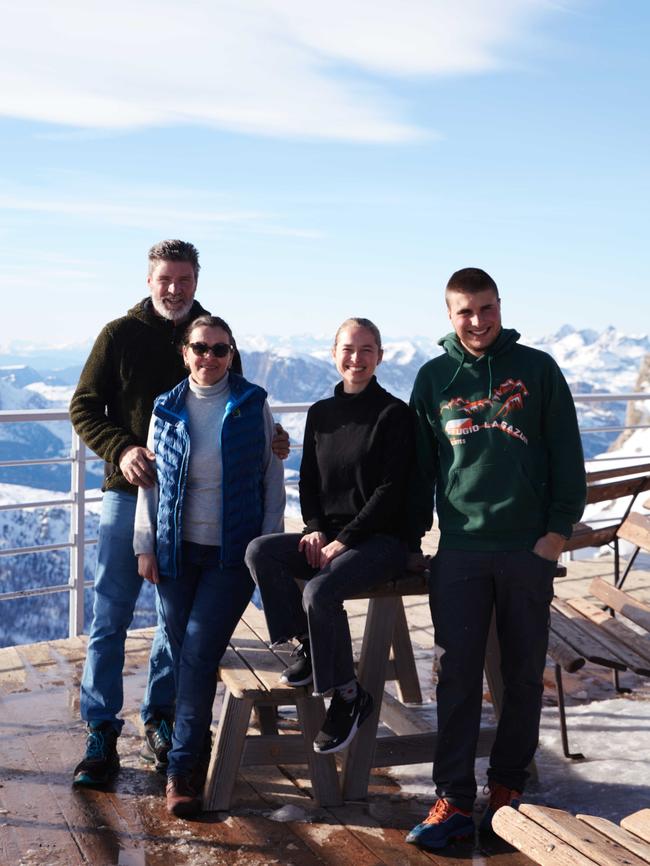 The team at Rifugio Lagazuoi.