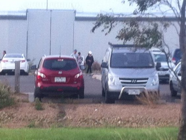 Caroline Reed Robertson walks free from a Victorian prison this morning.