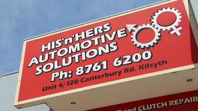 His 'n 'Hers Automotive Solutions in Kilsyth is a popular place. Picture: Hamish Blair