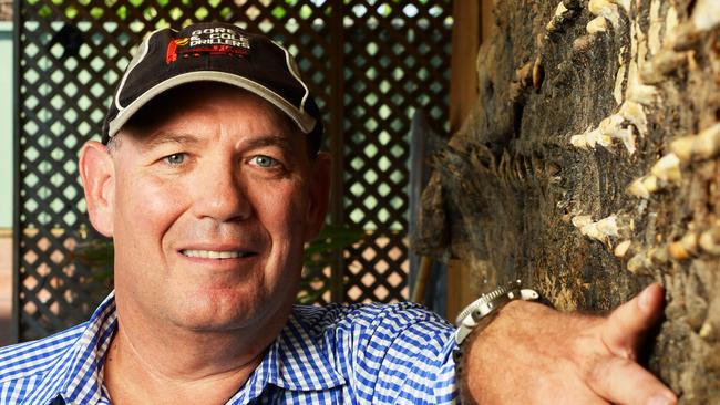 The ‘crocodile king’ and Australia’s largest saltwater croc farmer Mick Burns.