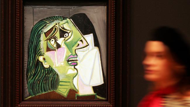 Pablo Picasso’s painting 'Weeping Woman' can still be seen at the National Gallery of Victoria. Photo. Stuart Mcevoy