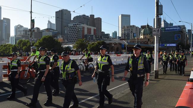 Police will patrol the city’s streets as thousands of revellers ring in 2019. Picture: Mal Fairclough
