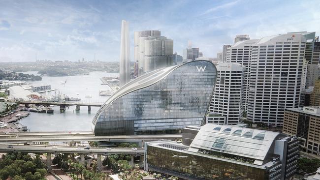 An artist’s impression of the W Hotel in Sydney.