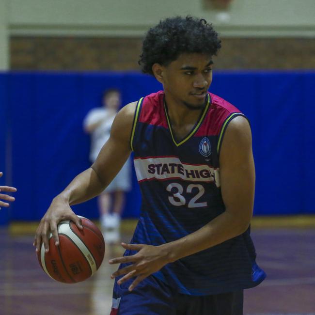 GPS basketball The Southport School v Brisbane State High School at TSS. Picture: Glenn Campbell