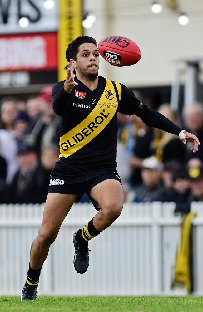 Ian Milera has been promoted to a Glenelg squad against North Adelaide. Picture: Tom Huntley