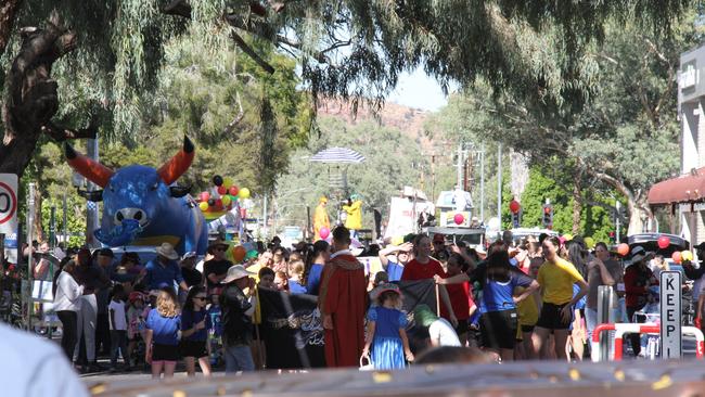 The 2025 Bangtail muster took place on Todd St, Alice Springs, on the Labour Day public holiday, May 5, 2025. Picture: Gera Kazakov
