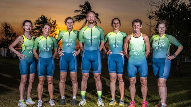 13 NT triathletes were selected to compete in the Townsville World Championships. Picture: Patch Clapp