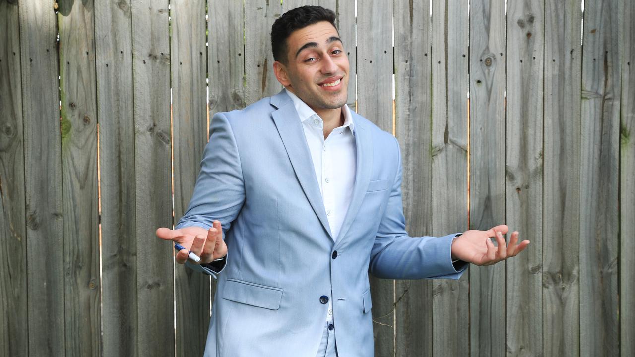 Tik Tok sensation Jon-Bernard Kairouz, 26, has been caught out after predicting the daily Covid-19 case numbers in NSW. Picture: John Feder/The Australian.