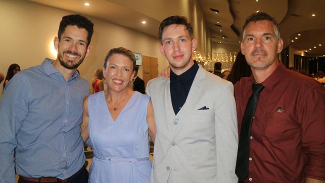 Ben and Jodi Wishaw with Sebastian and Troy Ward.