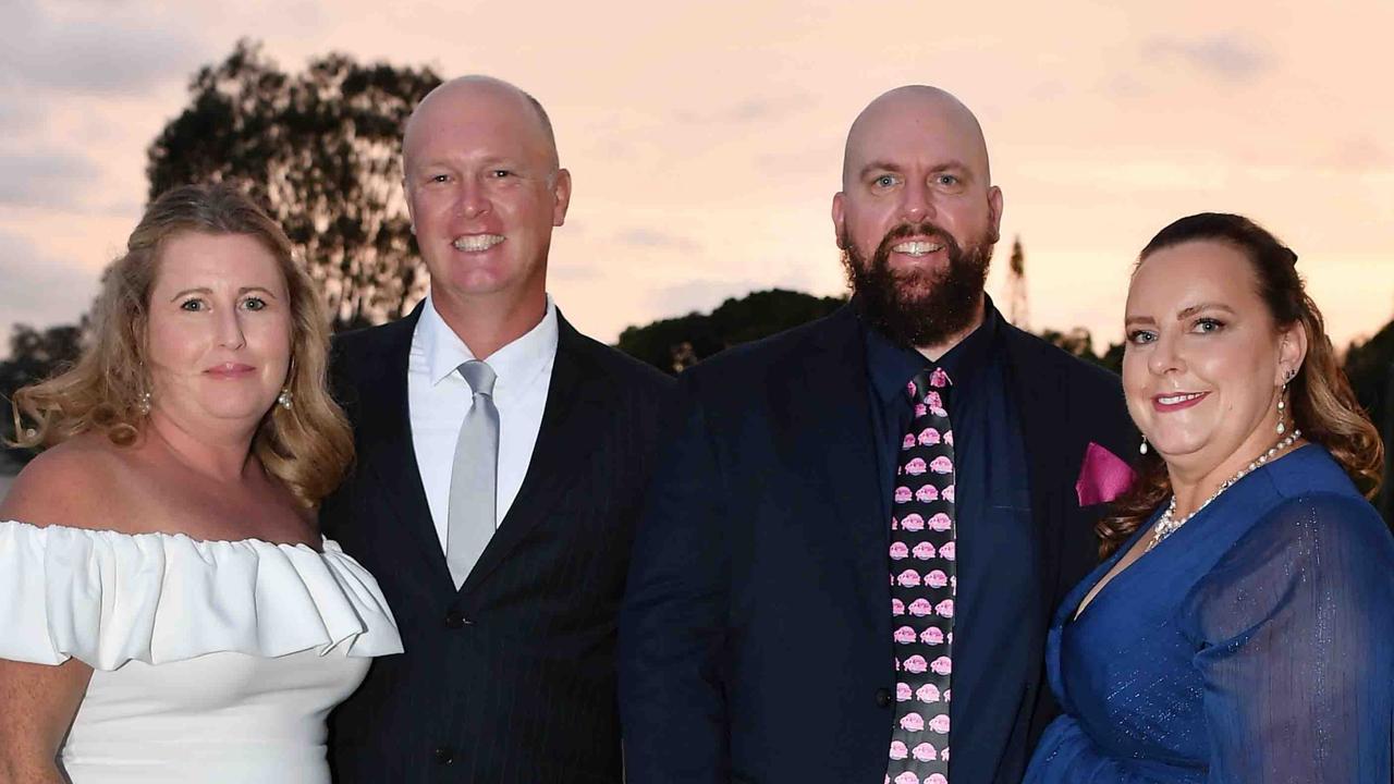 Tamy and Adam Hayne with Cameron and Crister Thomas at the Fraser Coast Business &amp; Tourism Awards in Maryborough. Picture: Patrick Woods.