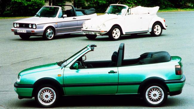 First car: Golf convertible.