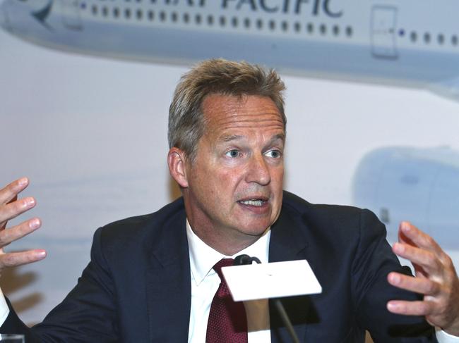 Cathay Pacific Chief Operating Officer Rupert Hogg resigned after pressure from Beijing. Picture: AP